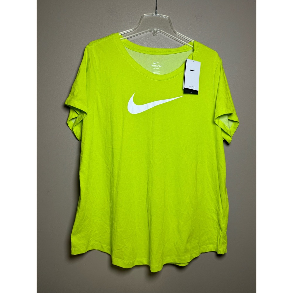 NWT Women's Neon Green Plus Size Nike T-Shirt 1X